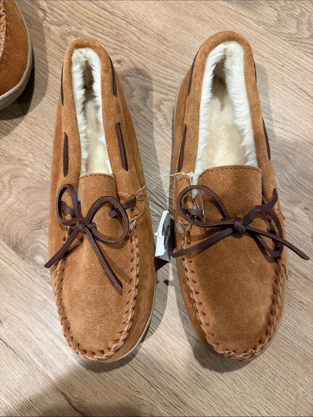 NWT J. Crew shearling moccasins